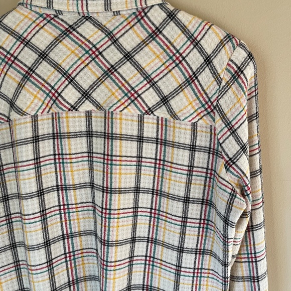 Splendid plaid hi-low top, faux wrap front, size small - Picture 11 of 16